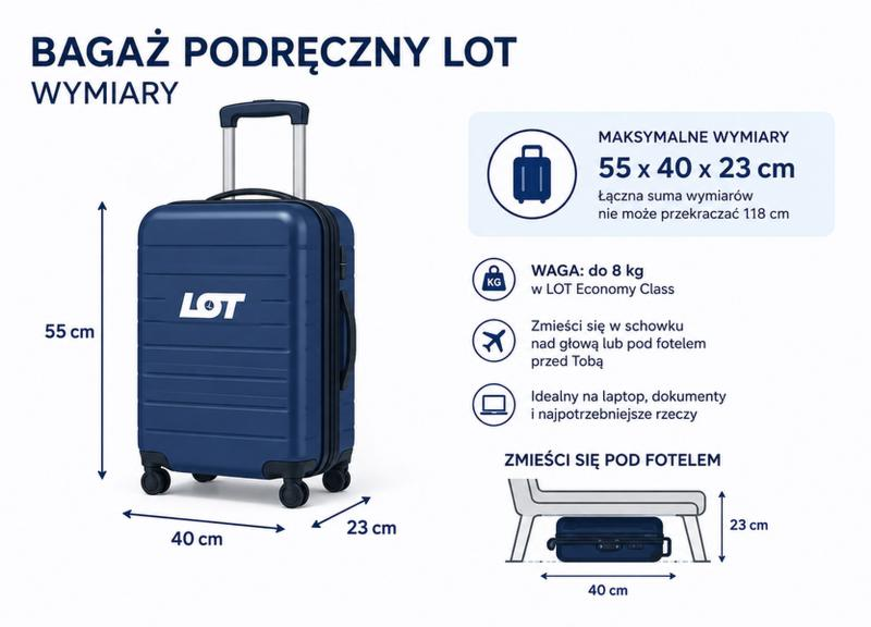 Limity bagażu podręcznego