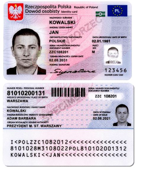 Opłaty za dowód osobisty
