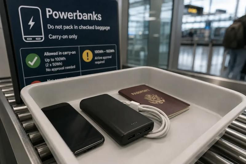 Przewóz powerbanku w samolocie